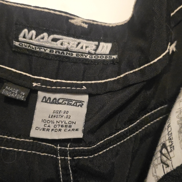 Macgear III Wide Leg Glow Cyber Goth Raver Pants Streetwear Grail - Picture 12 of 13